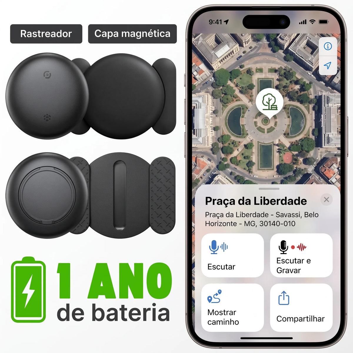 Mini Rastreador GPS | Áudio + Gravação